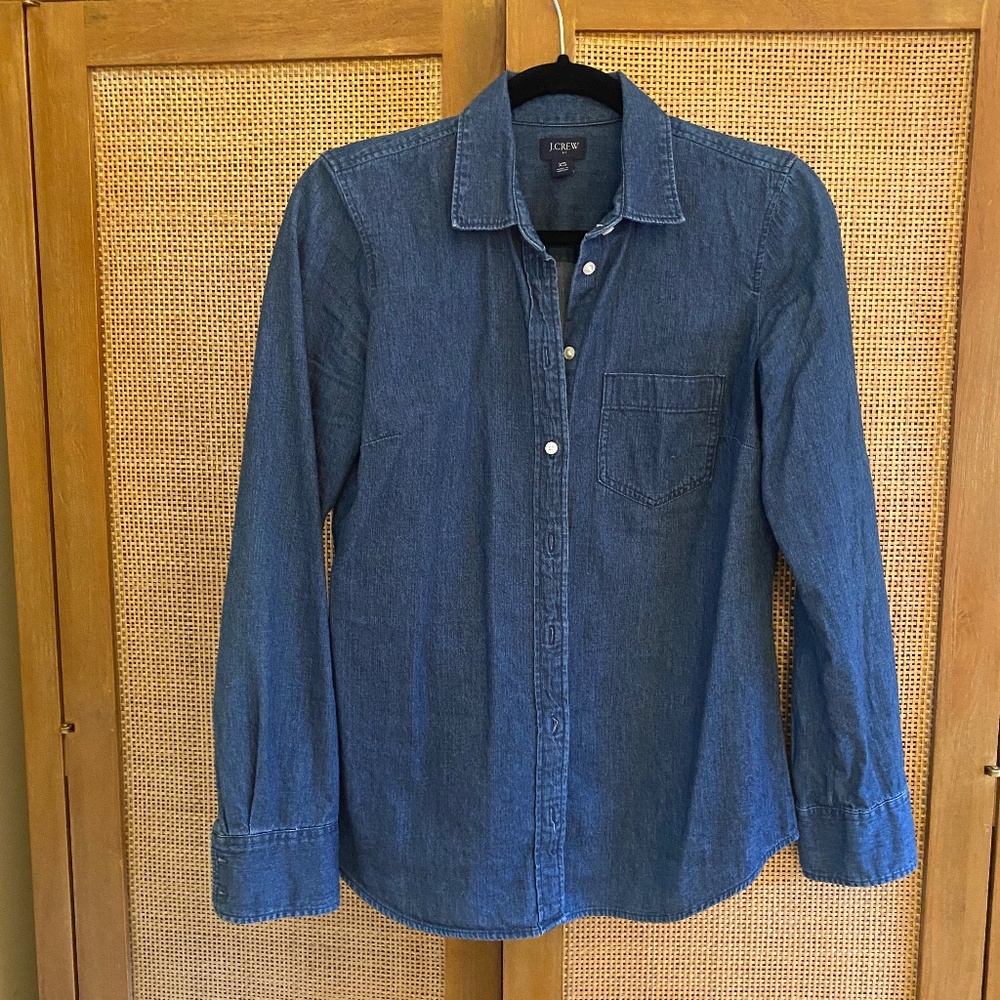 J. Crew Factory denim shirt, XS